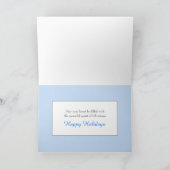 Mooie winter Natuur vogelscène kerst Feestdagen Kaart (Binnen)