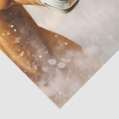 Mooie Winter Paarden Decoupage Tissue Papier (Detail)