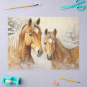 Mooie Winter Palominos Decoupage Tissue Papier (Craft)