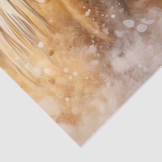 Mooie Winter Palominos Decoupage Tissue Papier (Detail)