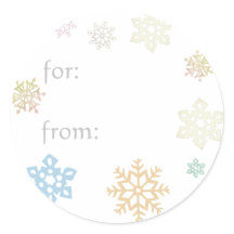 Mooie Winter Sneeuwvlokken Cadeau Naam Label Stick