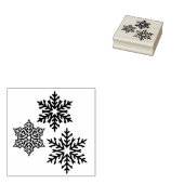 Mooie Winter Sneeuwvlokken Rubberstempel (Gestempeld)