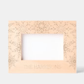 Mooie Winter Snowflake Kerst Kaart Gegraveerde Lijstjes (Voorkant)