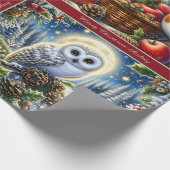 Mooie Winter Vogels Kerst Inpakpapier (Hoek)