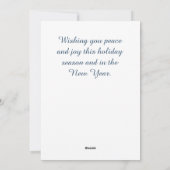 Mooie winter vorst kerst feestdagenkaart (Achterkant)