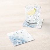 Mooie winter vorst kerst kartonnen onderzetters (Insitu)