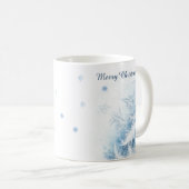 Mooie winter vorst kerst koffiemok (Voorkant rechts)