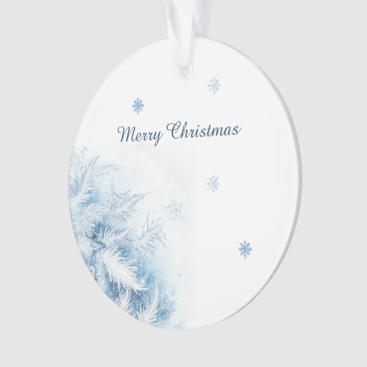 Mooie winter vorst kerst ornament (voorkant)