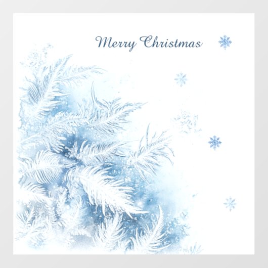 Mooie winter vorst kerst raamsticker (Vel)
