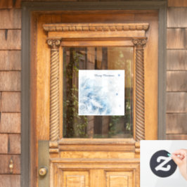 Mooie winter vorst kerst raamsticker