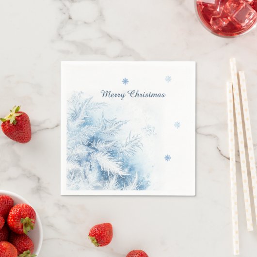 Mooie winter vorst kerst servet (Insitu)