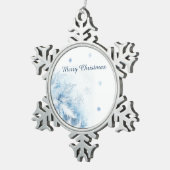 Mooie winter vorst kerst tin sneeuwvlok ornament (Rechts)