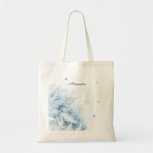 Mooie winter vorst kerst tote bag (Voorkant)