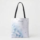 Mooie winter vorst kerst tote bag (Voorkant)