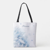 Mooie winter vorst kerst tote bag (Achterkant)