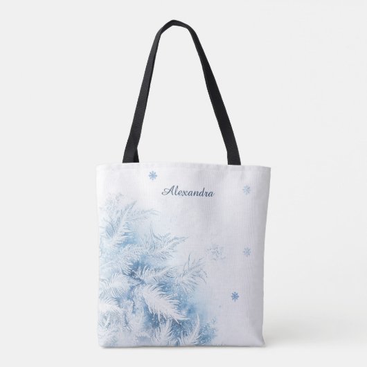 Mooie winter vorst kerst tote bag (Achterkant)