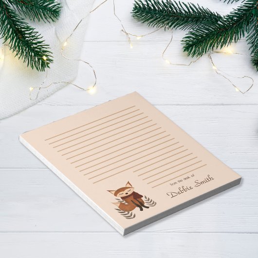 Mooie Winter Vos Notitieblok