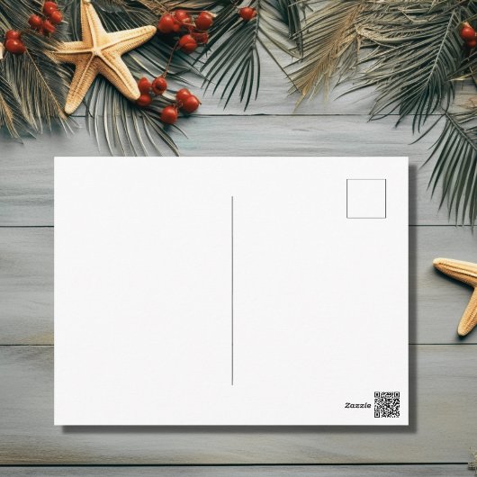 Mooie Winter Vuurtoren Scène Vrolijke Kerstmis Feestdagenkaart