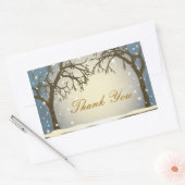 Mooie winterbomen dank je Stickers (Envelop)