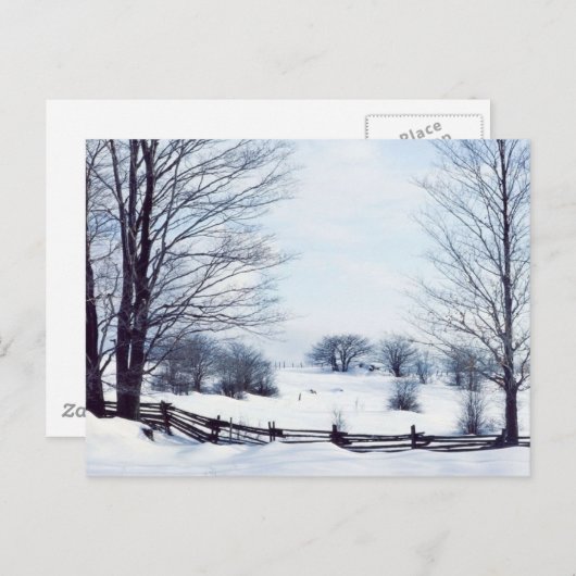 Mooie winterdag briefkaart (Voorkant / Achterkant)