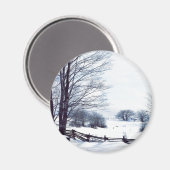 Mooie winterdag magneet (Voorkant / Achterkant)