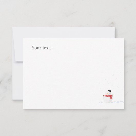 Mooie wintergroene bomen deers Xmas Notitiekaartje (Achterkant)