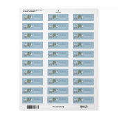 Mooie Winterhuis Dorps Kerst Adres Etiket (Full Sheet)