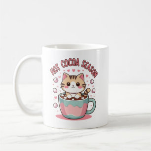 Mooie Winterkat Koffiemok – Gezellige Kerstcadeau