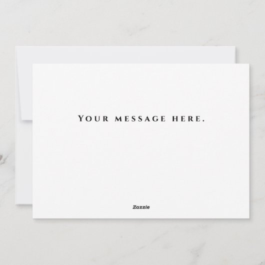 Mooie winters sneeuwsfeer in blauw grijstinten Ker Feestdagenkaart (Achterkant)