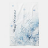 Mooie Wintervorst Kerstmis Theedoek (Verticaal)