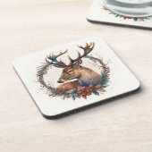 Mooie winterwinter/Feestdagen met kerstOnderzetter Bier Onderzetter (Linkerzijde)