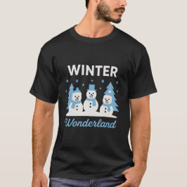 Mooie winterwonderland sneeuw atmosfeer natuur t-shirt