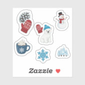 Mooie Winterwonderland Sticker Set (Vel)