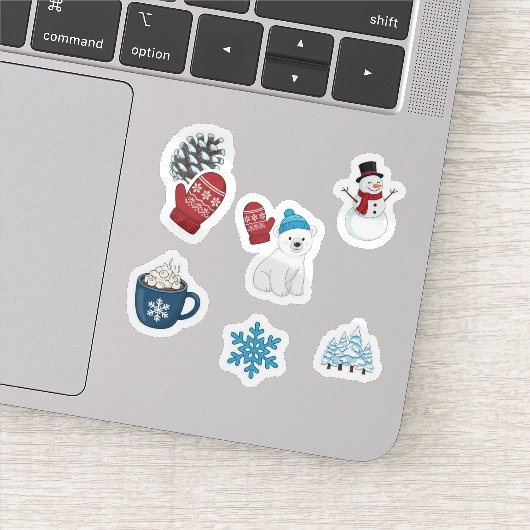 Mooie Winterwonderland Sticker Set (Detail)