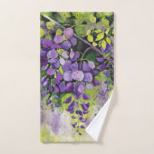 Mooie wisterbloemen in de Waterverf Bad Handdoek (Handdoek)