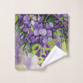 Mooie wisterbloemen in de Waterverf Bad Handdoek (Wasdoekje)