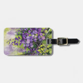 Mooie wisterbloemen in de Waterverf Bagagelabel (Voorkant horizontaal)