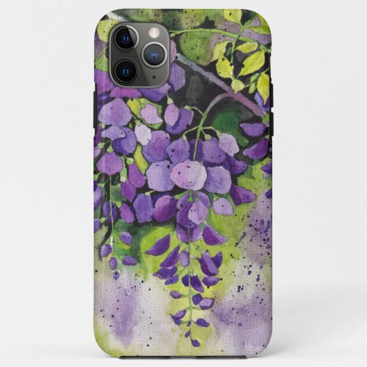 Mooie wisterbloemen in de Waterverf Case-Mate iPhone Case (Achterkant)