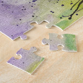 Mooie wisterbloemen in de Waterverf Legpuzzel (Zijkant)