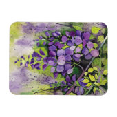 Mooie wisterbloemen in de Waterverf Magneet (Horizontaal)