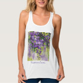 Mooie wisterbloemen in de Waterverf Tanktop (Voorkant)