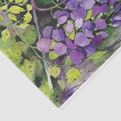 Mooie wisterbloemen in de Waterverf Tissuepapier (Detail)