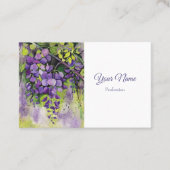 Mooie wisterbloemen in de Waterverf Visitekaartje (Voorkant)