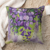 Mooie wisterbloemen in Waterverf kussen (Deken)