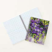 Mooie Wisteria bloemen in Waterverf notebook Notitieboek (Binnen)