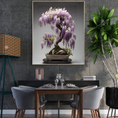 Mooie Wisteria Bonsai boom Poster