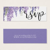 Mooie Wisteria boom bruiloft website RSVP Mini Visitekaartjes (Voorkant /achterkant)