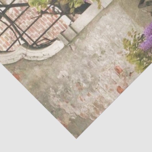 Mooie Wisteria overhandiging Gothic Window Tissuepapier (Detail)