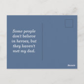 Mooie Wit Blauw Zwarte Sunset Vaderdag Briefkaart (Achterkant)