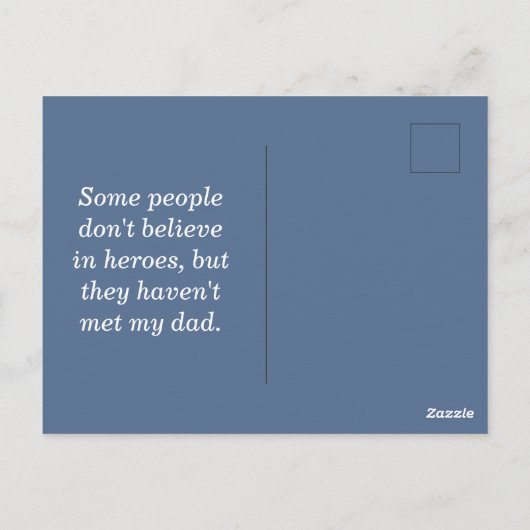 Mooie Wit Blauw Zwarte Sunset Vaderdag Briefkaart (Achterkant)